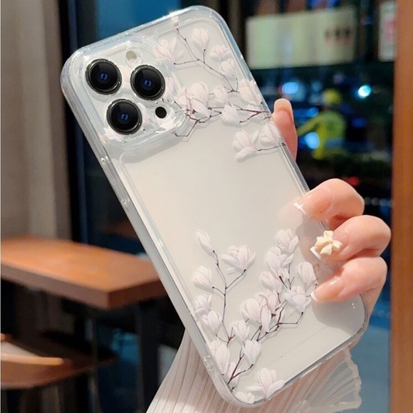 ⚠️Clearance iPhone 15/Pro/Pro Max Flower Print Floral Phone Case - Picture 2 of 3